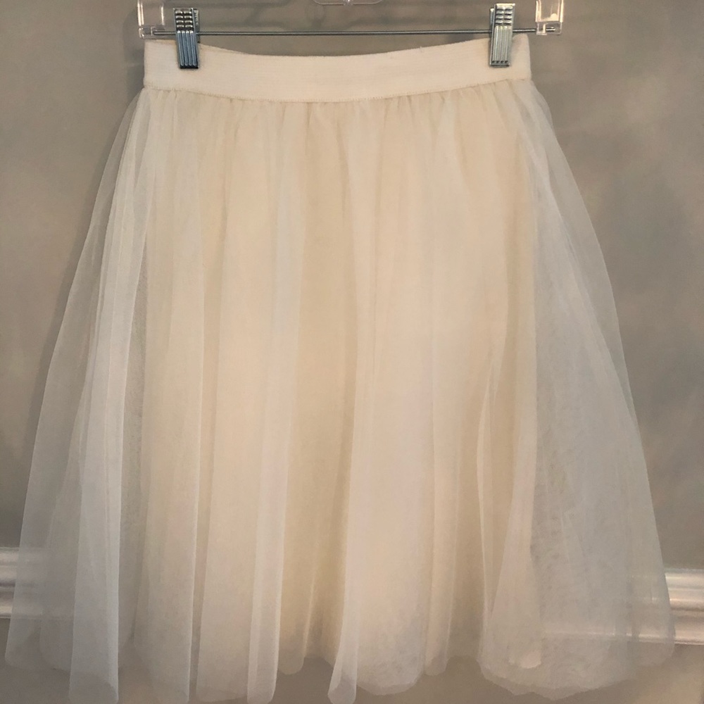 Bailey 44 Ivory Tulle Skirt XS
